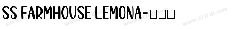 SS Farmhouse Lemona字体转换